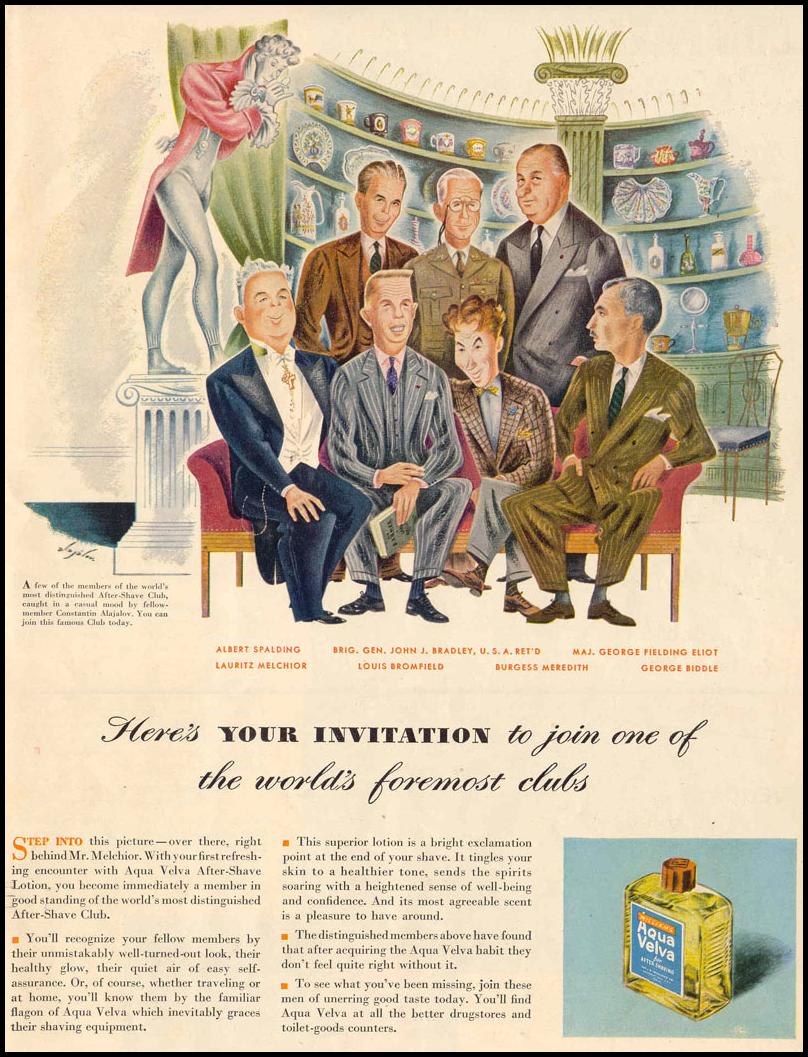 AQUA VELVA AFTER-SHAVE LOTION
LIFE
10/27/1947