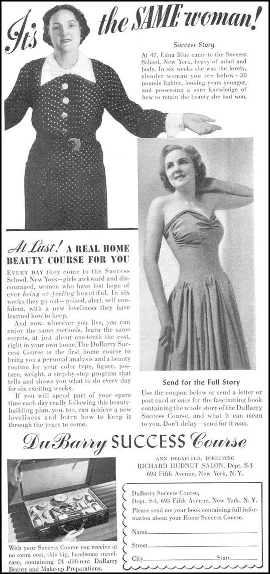 DUBARRY SUCCESS COURSE
GOOD HOUSEKEEPING
03/01/1940
p. 177