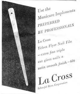 LA CROSS NAIL FILE
LIFE
10/27/1947
p. 136