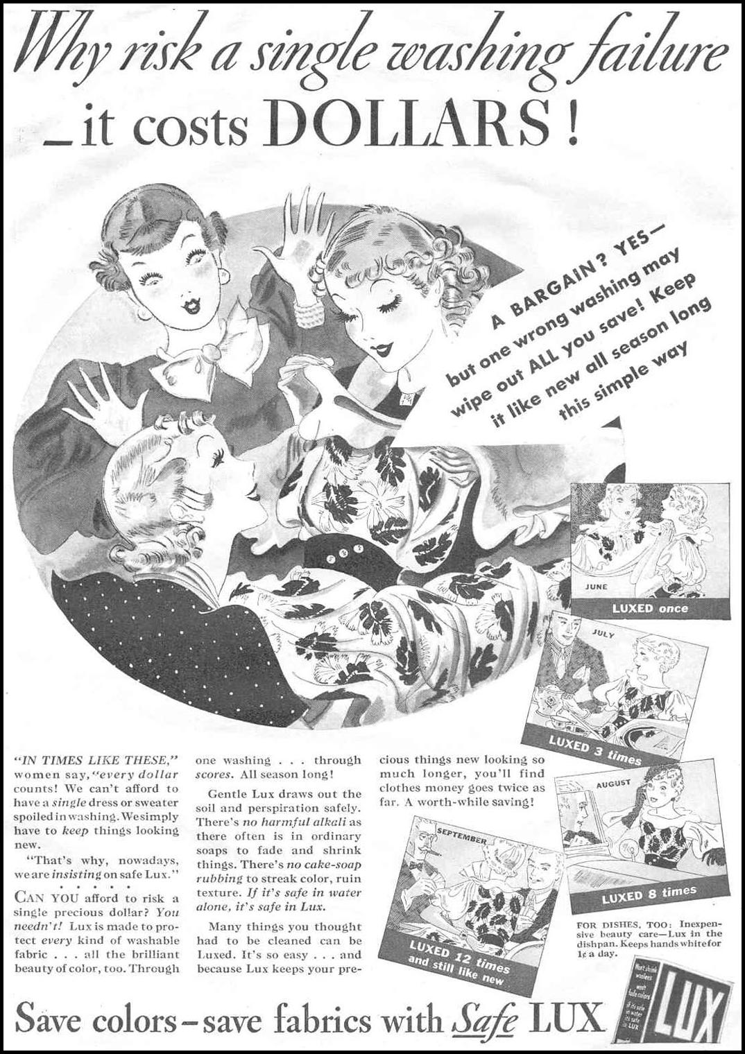 LUX SOAP
GOOD HOUSEKEEPING
06/01/1933
p. 117