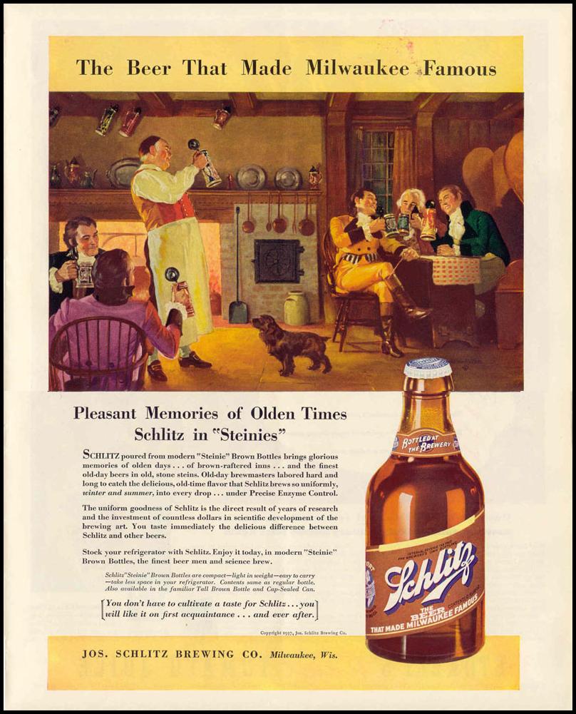 SCHLITZ BEER
LIFE
09/06/1937
p. 69