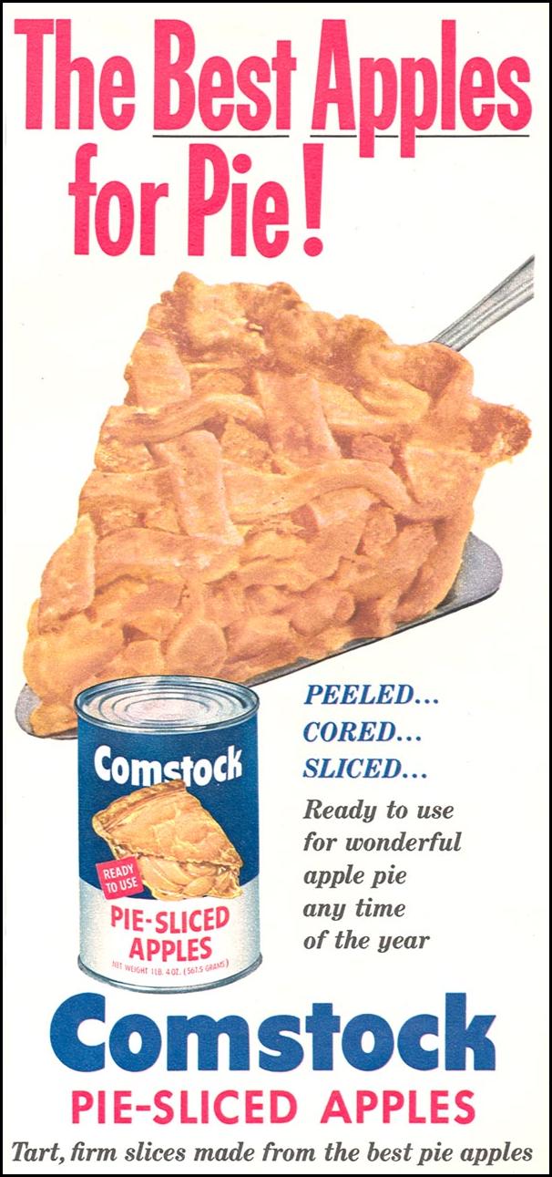 COMSTOCK PRE-SLICED APPLES
WOMAN'S DAY
04/01/1956
p. 45