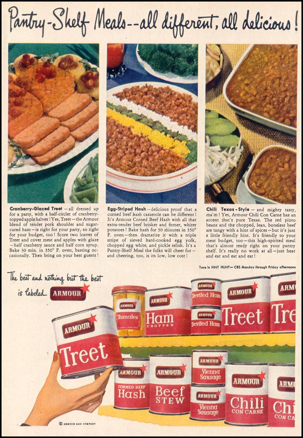 ARMOUR CANNED MEATS
WOMAN'S DAY
11/01/1948
p. 34