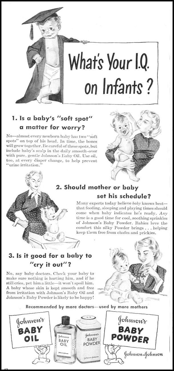JOHNSON'S BABY OIL
WOMAN'S DAY
08/01/1949
p. 62
