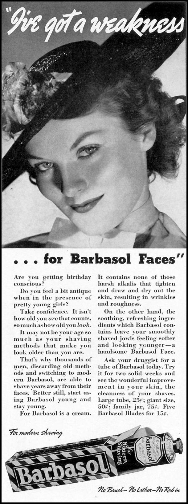 BARBASOL SHAVE CREAM
LIFE
09/20/1937
p. 9