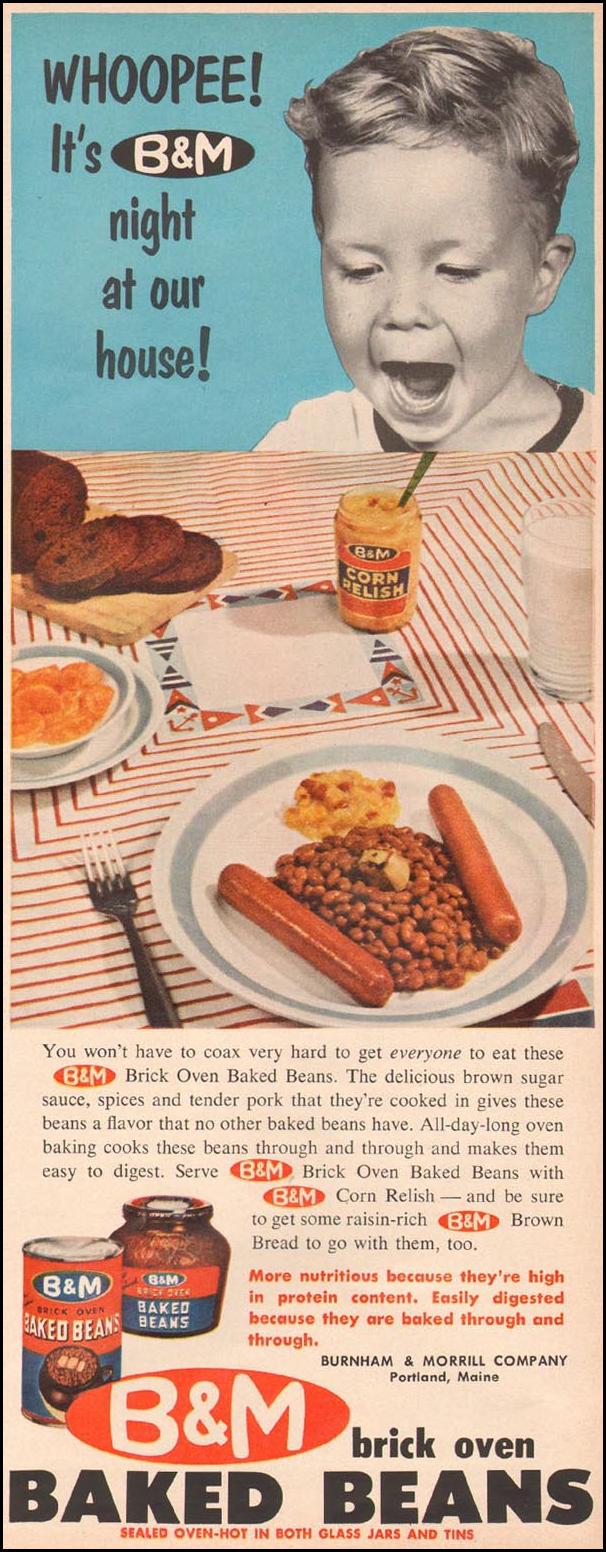 B & M BAKED BEANS
BETTER HOMES AND GARDENS
03/01/1960
p. 123