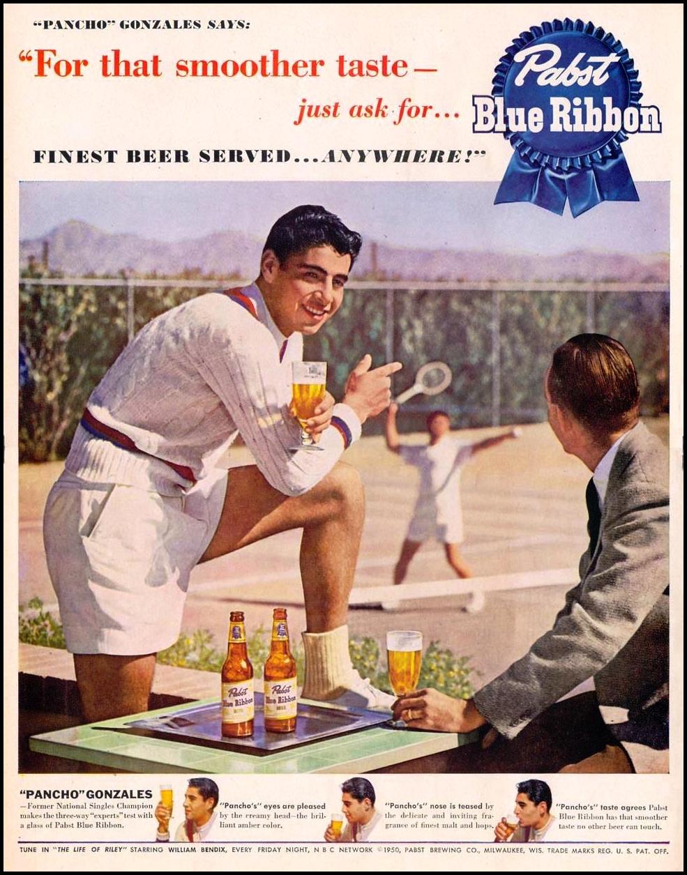 PABST BLUE RIBBON BEER
LIFE
06/05/1950
p. 58