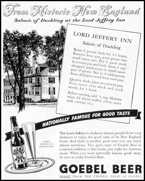 GOEBEL BEER
LIFE
11/08/1943
p. 109