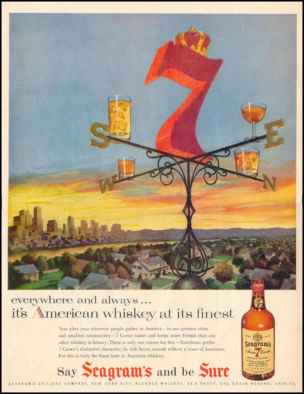 SEAGRAM'S SEVEN CROWN WHSKEY
LIFE
11/14/1955
p. 10