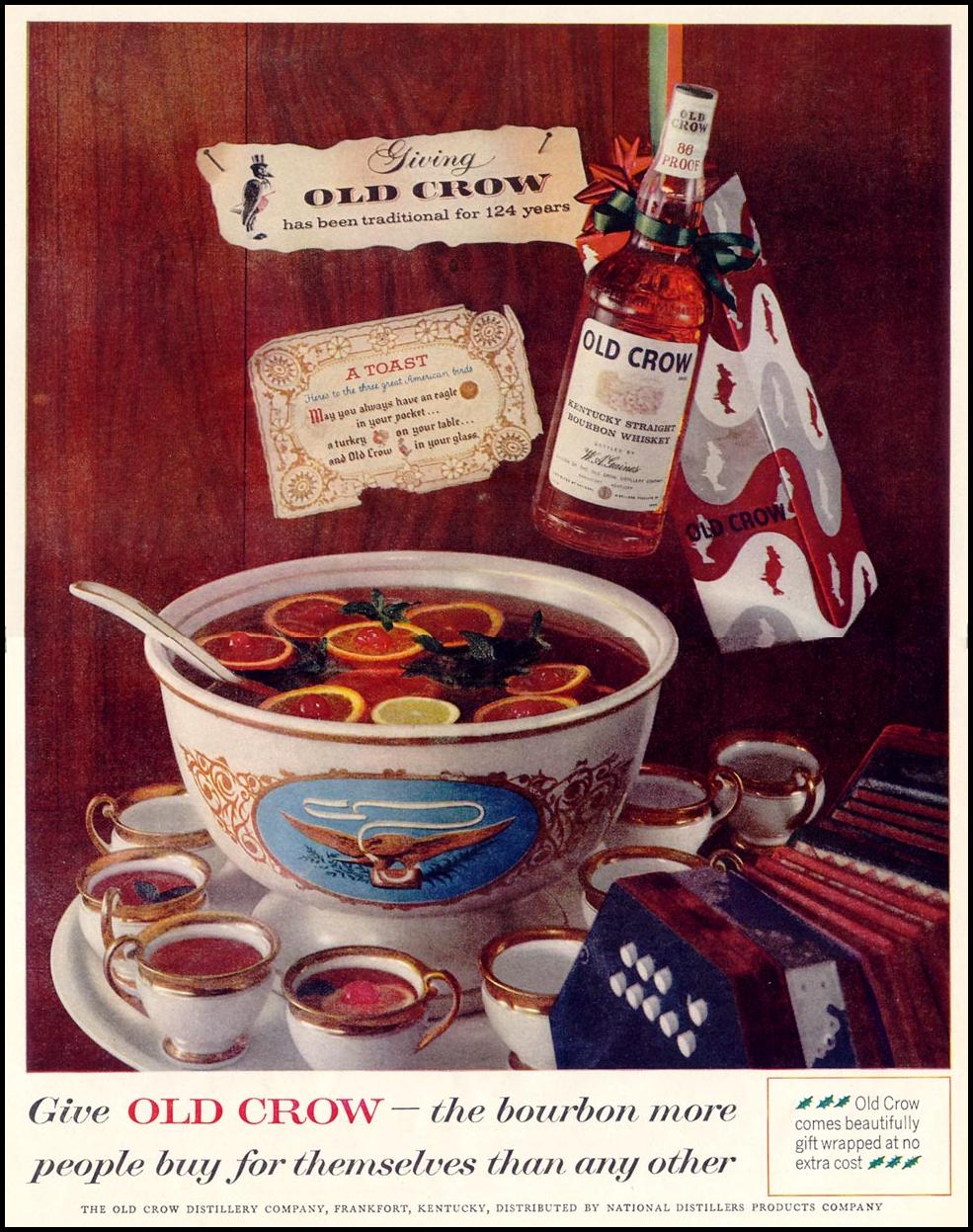 OLD CROW BOURBON
LIFE
12/14/1959
p. 12