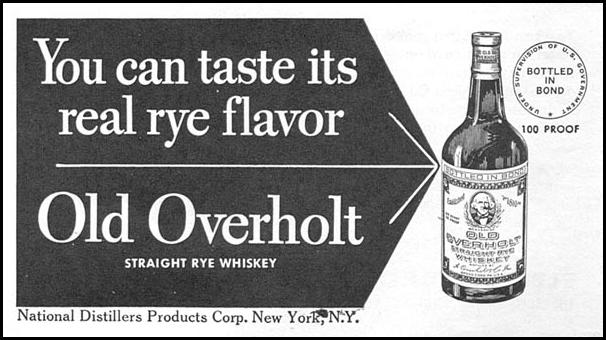 OLD OVERHOLT STRAIGHT RYE WHISKEY
NEWSWEEK
08/20/1951
p. 87