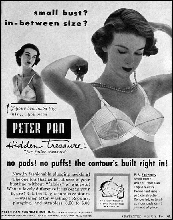 PETER PAN HIDDEN TREASURE BRA
LIFE
04/30/1951
p. 118