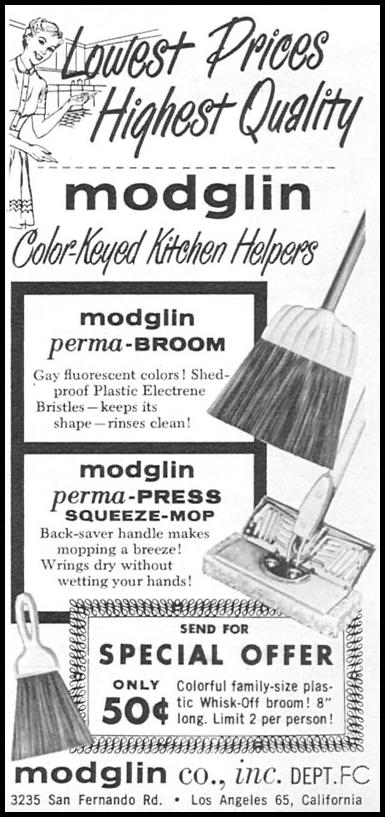 MODGLIN COLOR-KEYED KITCHEN HELPERS
FAMILY CIRCLE
02/01/1956
p. 50