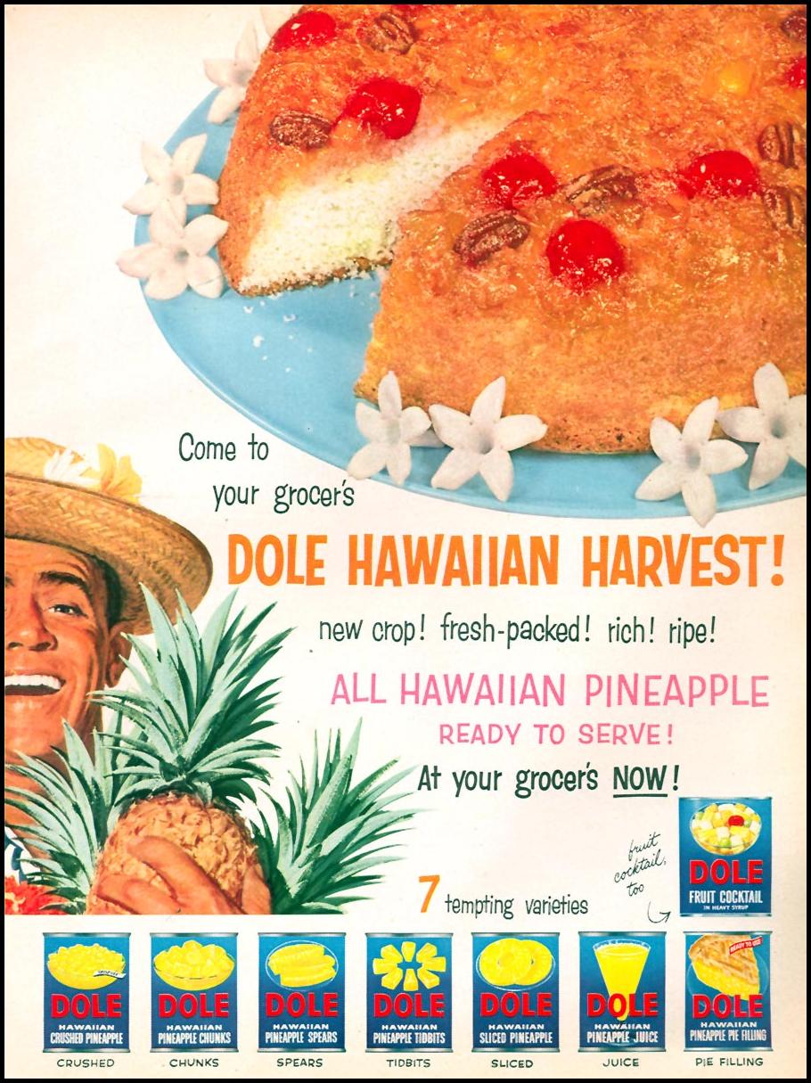 DOLE PINEAPPLE
WOMAN'S DAY
10/01/1956
p. 57