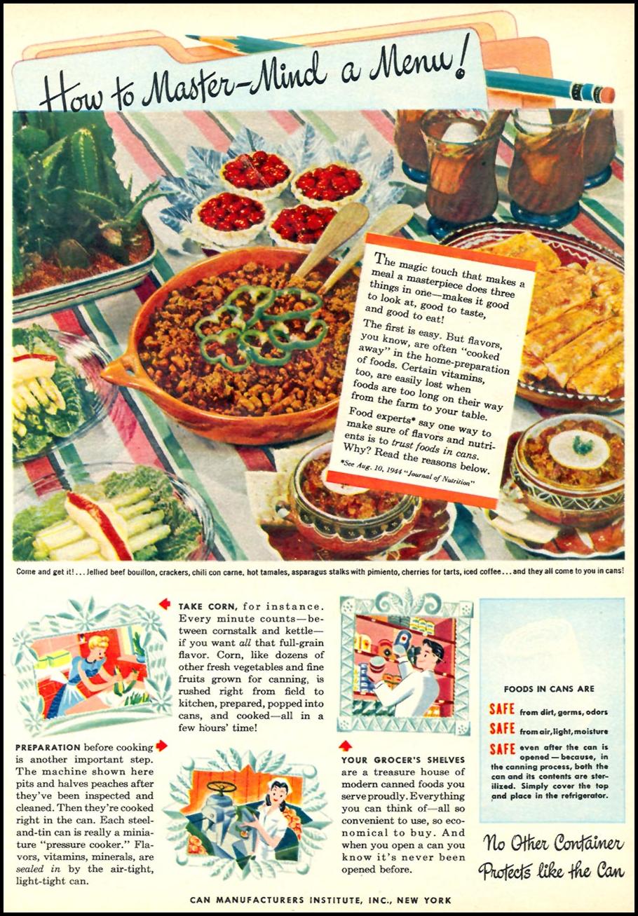 METAL CANS
WOMAN'S DAY
10/01/1946
p. 17