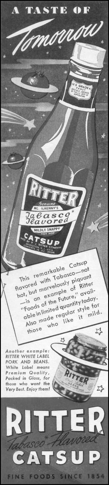 RITTER TABASCO FLAVORED CATSUP
WOMAN'S DAY
11/01/1945
p. 14