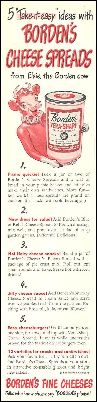 BORDEN'S CHEESE SPREADS
WOMAN'S DAY
08/01/1949
p. 58