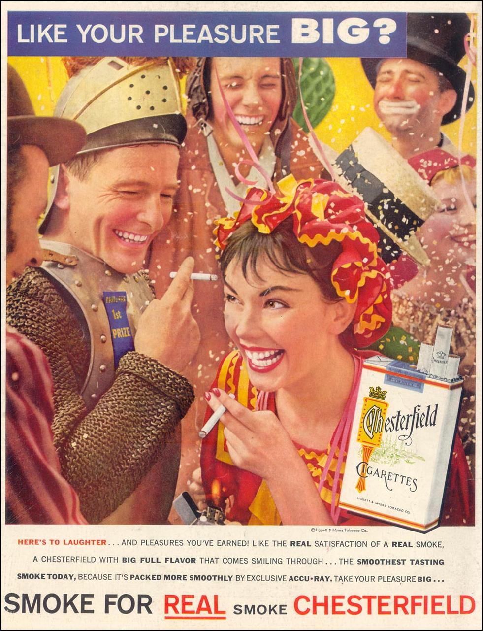 CHESTERFIELD CIGARETTES
LIFE
01/21/1957
BACK COVER