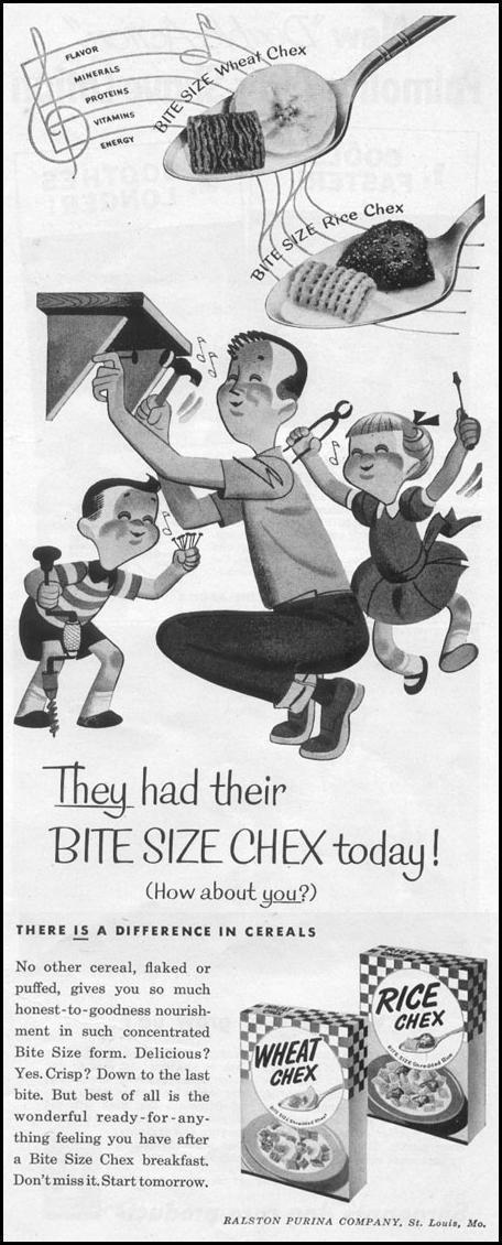 CHEX CEREAL
LIFE
07/12/1954
p. 105