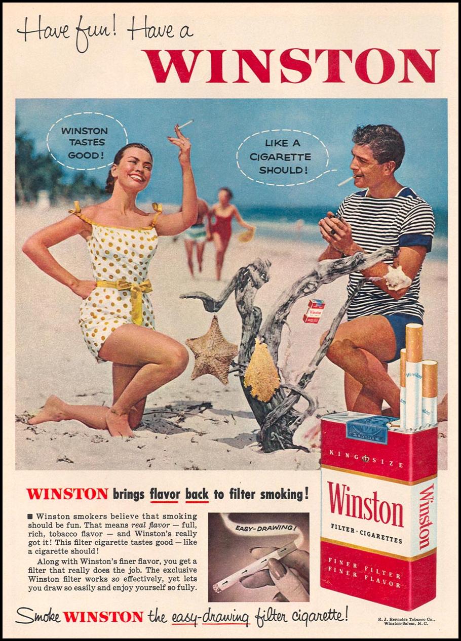 WINSTON CIGARETTES
WOMAN'S DAY
09/01/1955
p. 58