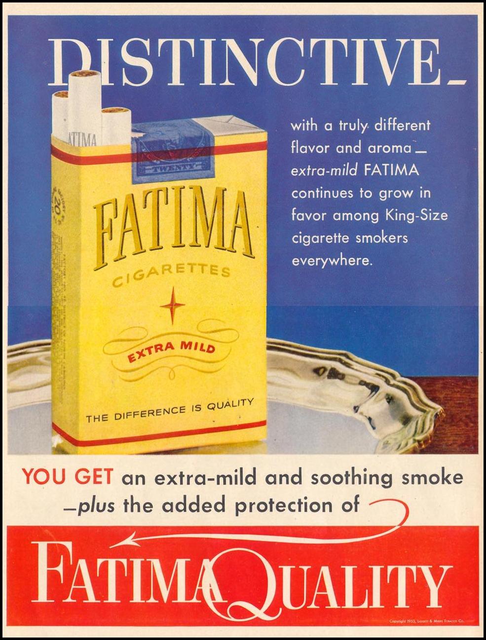 FATIMA CIGARETTES
LIFE
02/02/1953
p. 6