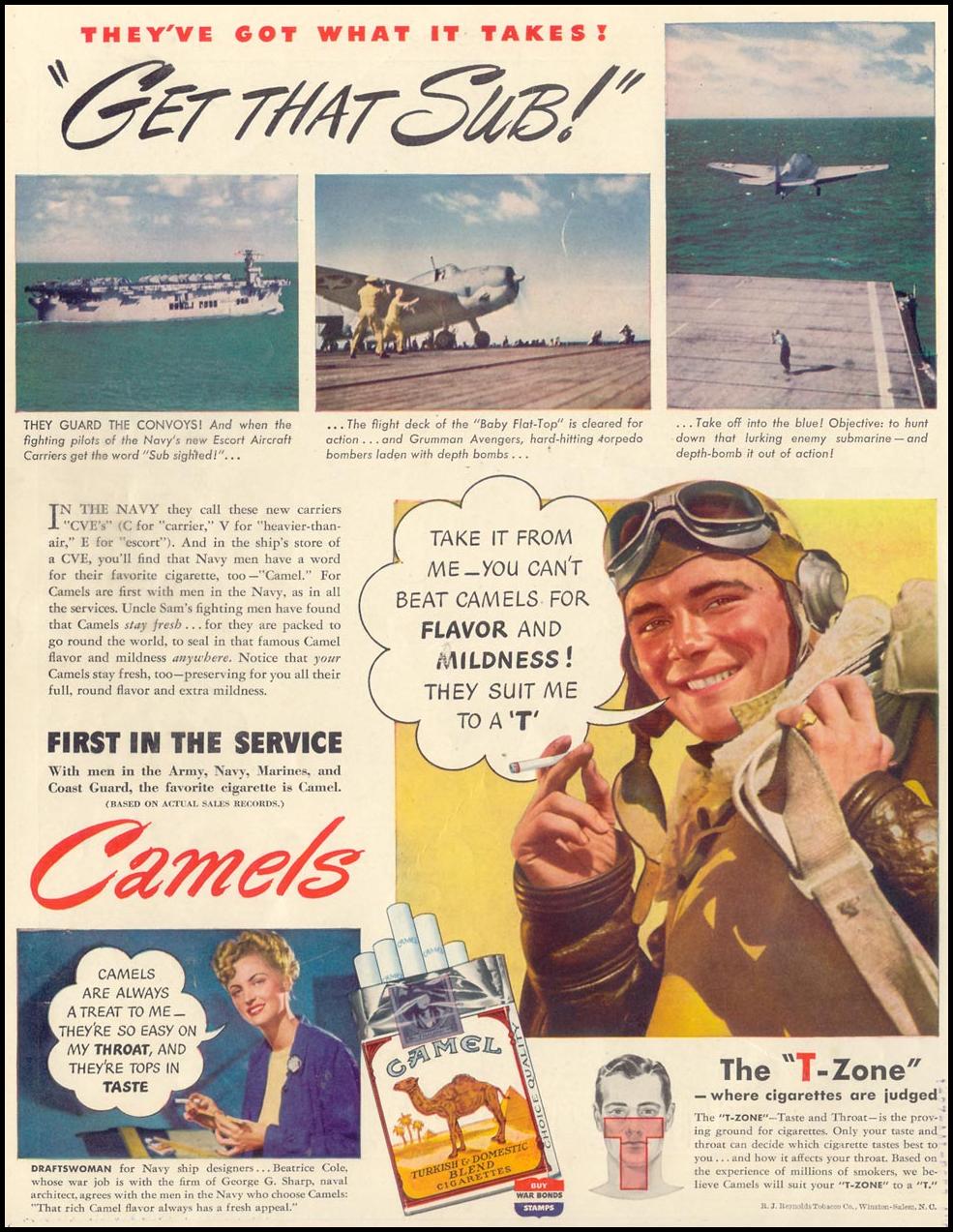 CAMEL CIGARETTES
LIFE
02/21/1944
BACK COVER