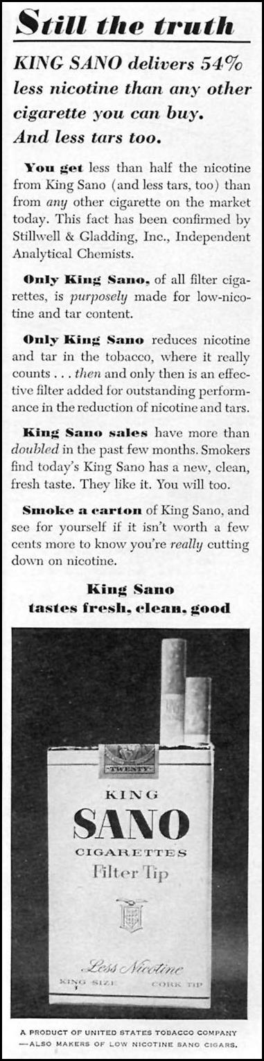 KING SANO CIGARETTES
TIME
05/05/1958
p. 67