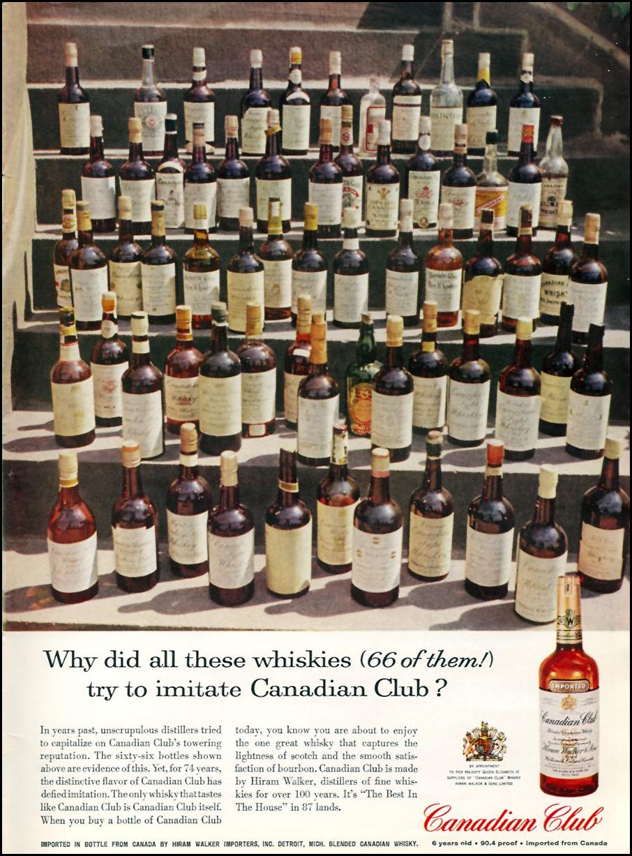 CANADIAN CLUB WHISKY
SPORTS ILLUSTRATED
05/11/1959
INSIDE BACK