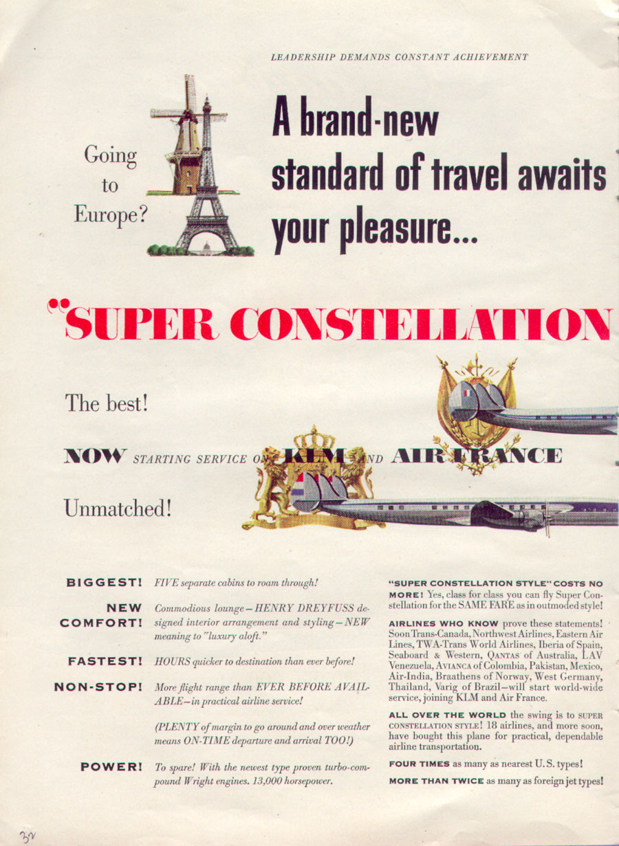 SUPER CONSTELLATION AIRLINER
TIME
08/31/1953
p. 32