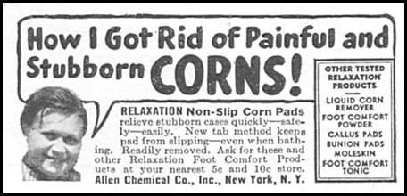 RELAXATION NON-SLIP CORN PADS
GOOD HOUSEKEEPING
06/01/1935
p. 199