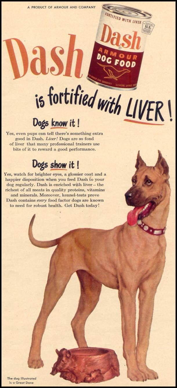 DASH DOG FOOD
WOMAN'S DAY
06/01/1949
p. 27