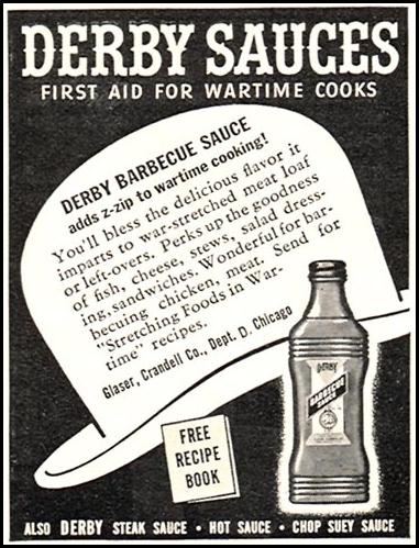 DERBY BARBECUE SAUCE
WOMAN'S DAY
06/01/1943
p. 64