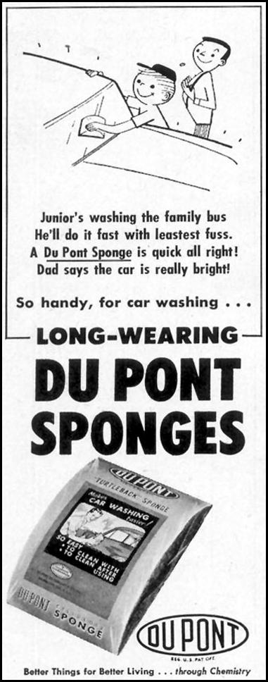 DU PONT SPONGES
SATURDAY EVENING POST
06/04/1955
p. 100