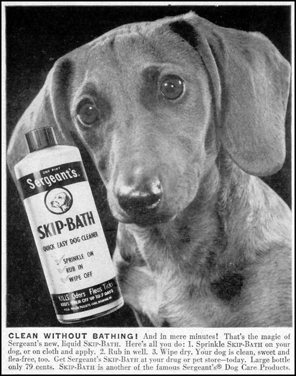 SERGEANT'S SKIP-BATH DOG CLEANER
LIFE
07/30/1951
p. 30