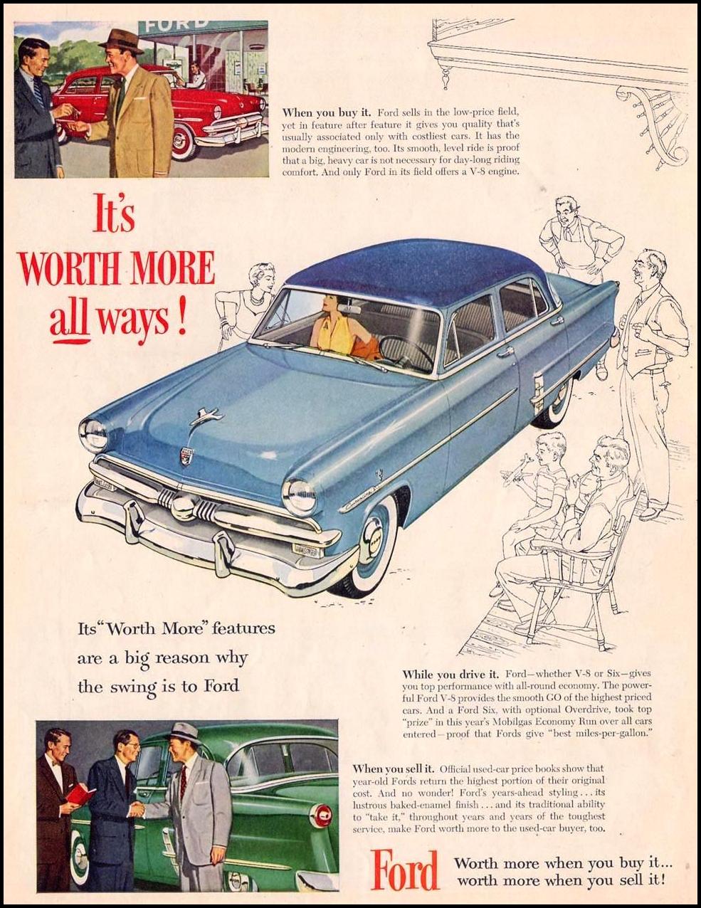 FORD AUTOMOBILES
LIFE
10/19/1953
p. 32