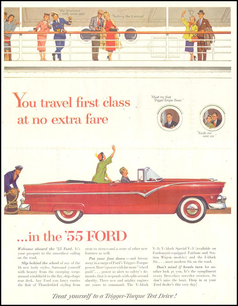 FORD AUTOMOBILES
SATURDAY EVENING POST
03/26/1955
p. 58