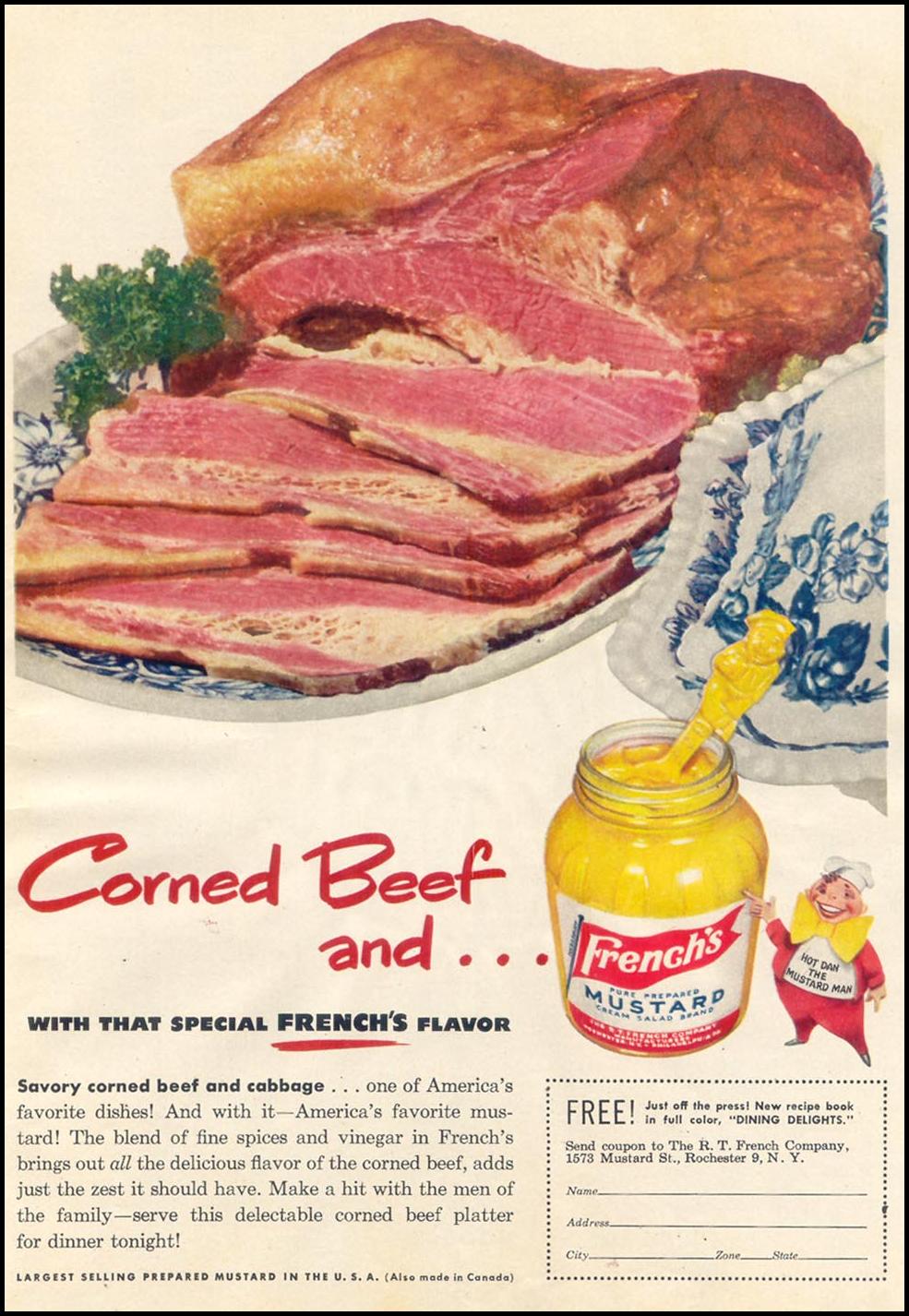 FRENCH'S PREPARED MUSTARD
WOMAN'S DAY
02/01/1950
p. 21
