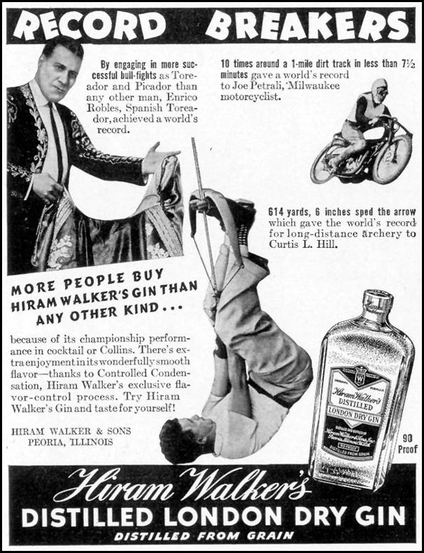 HIRAM WALKER'S DISTILLED LONDON DRY GIN
LIFE
09/20/1937
p. 116