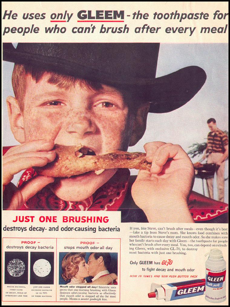 GLEEM TOOTHPASTE
LOOK
09/16/1958