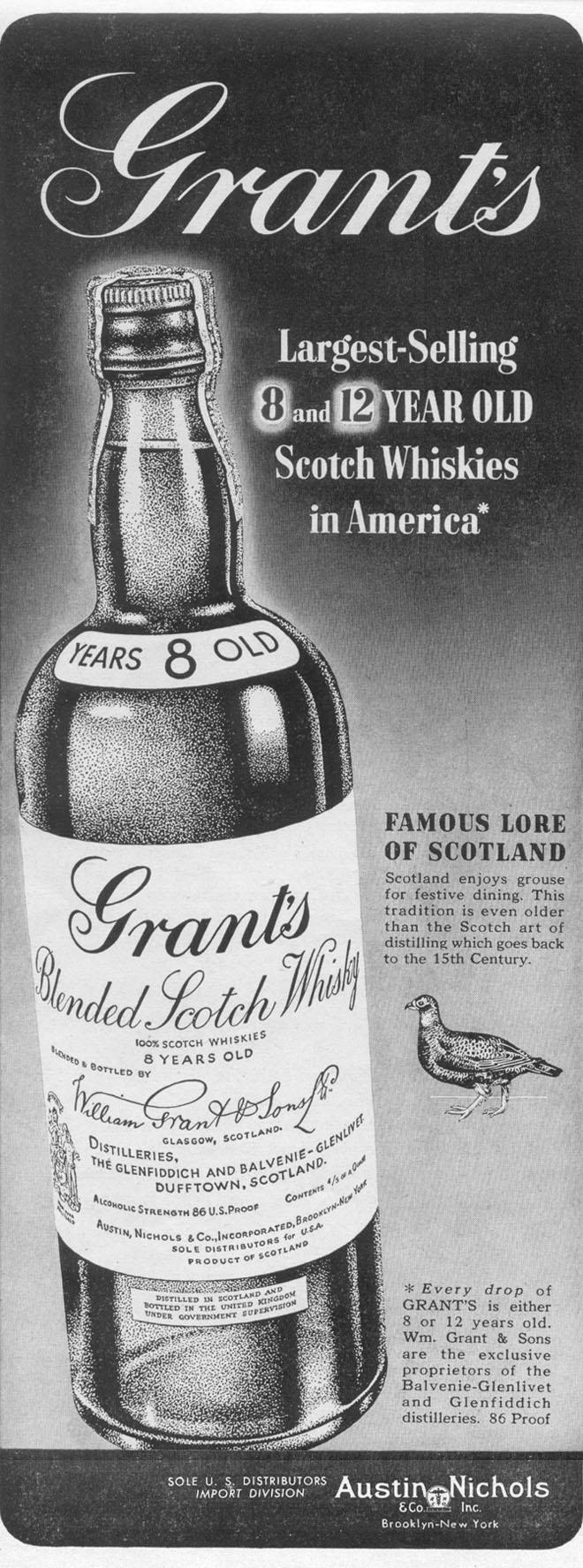 GRANT'S BLENDED SCOTCH WHISKEY
LIFE
12/27/1948
p. 84
