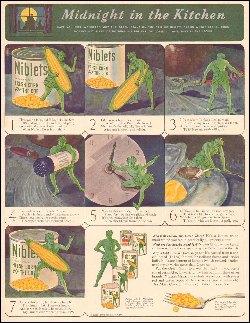 NIBLETS BRAND CANNED CORN
LIFE
12/16/1940
p. 59