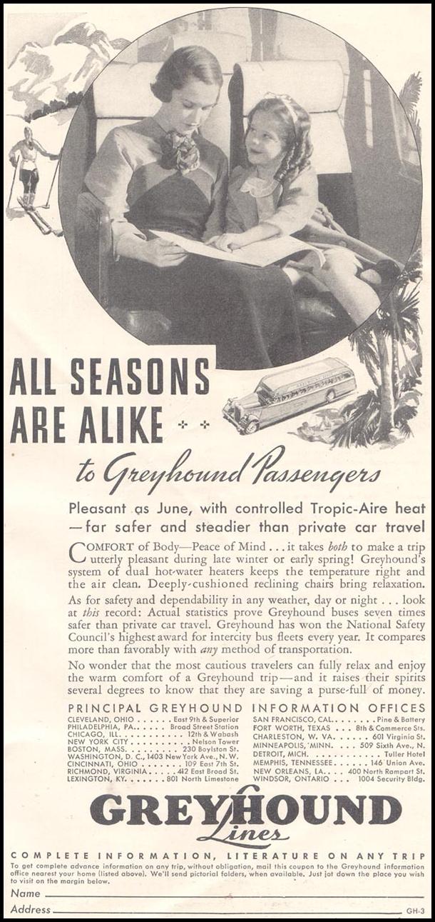 BUS TRAVEL
GOOD HOUSEKEEPING
03/01/1935
p. 239