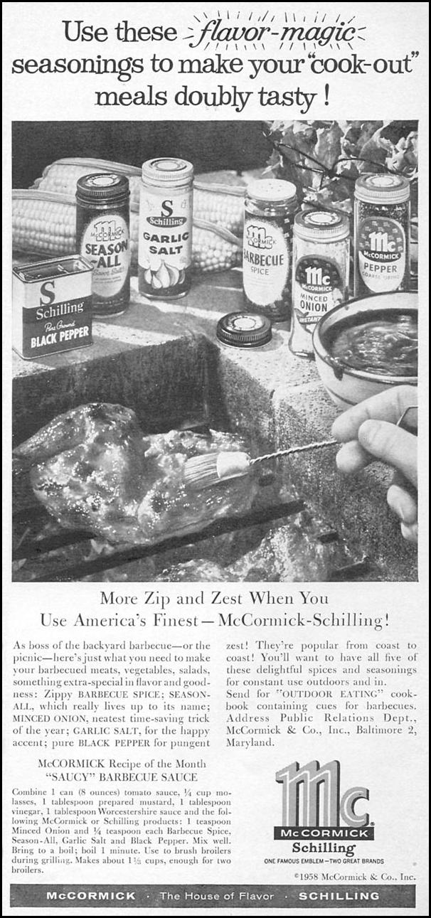 MCCORMICK FOOD SEASONINGS
WOMAN'S DAY
06/01/1958
p. 7