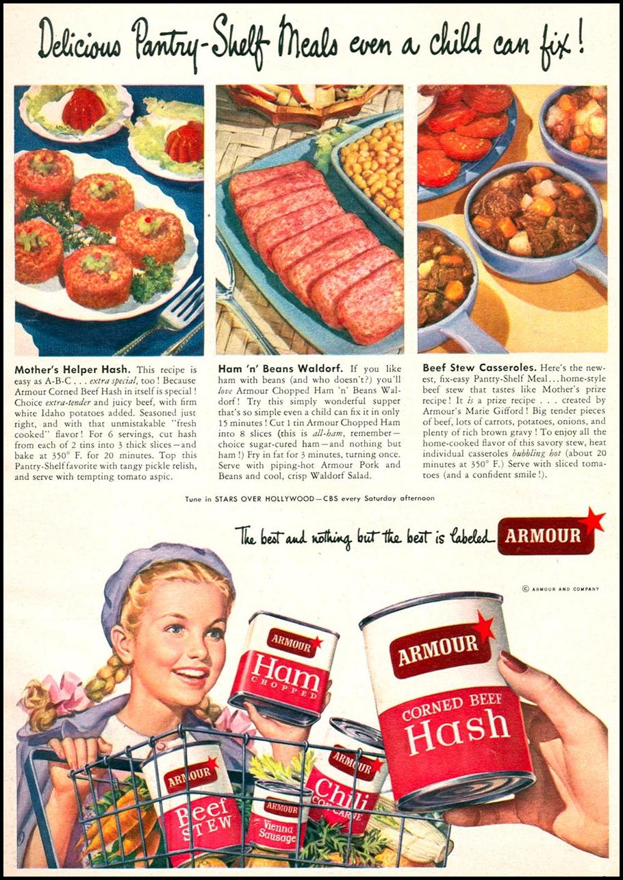 ARMOUR'S CANNED MEATS
WOMAN'S DAY
09/01/1949
p. 9