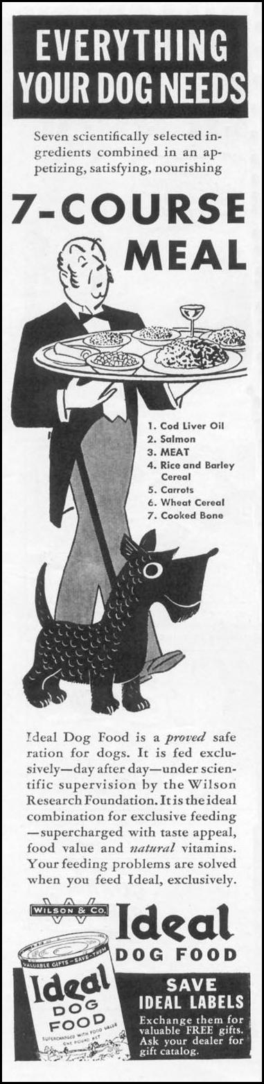 IDEAL DOG FOOD
WOMAN'S DAY
04/01/1939
p. 42