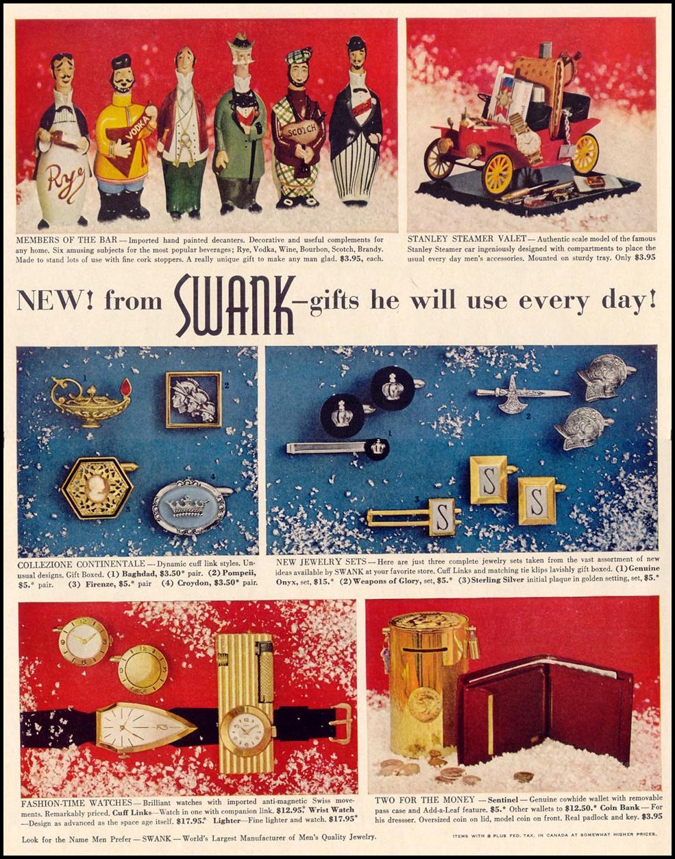 SWANK MEN'S JEWELERY
LIFE
12/14/1959
p. 48