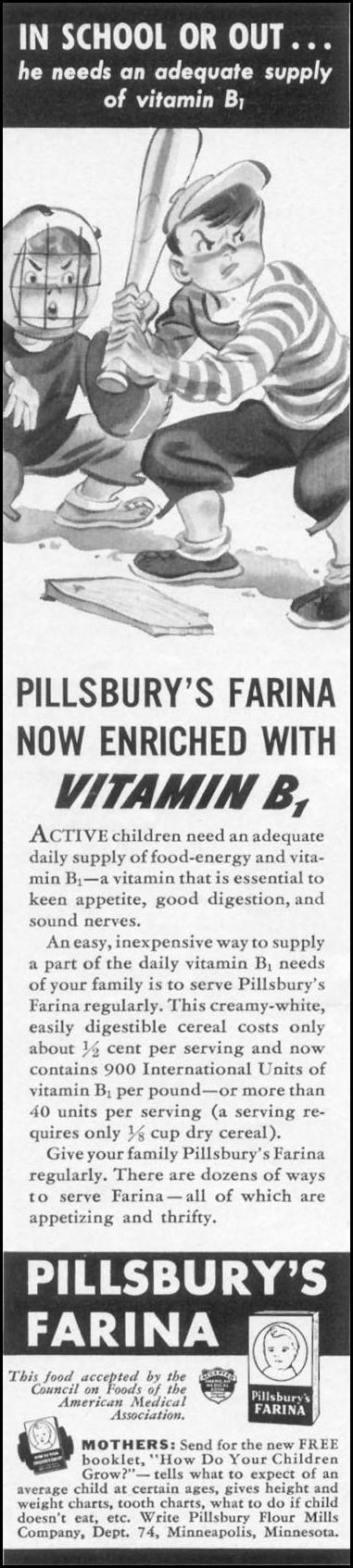 PILLSBURY'S FARINA
WOMAN'S DAY
04/01/1941
p. 50