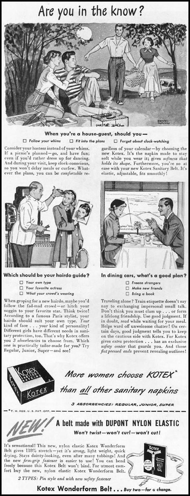 KOTEX
LADIES' HOME JOURNAL
07/01/1949
p. 8