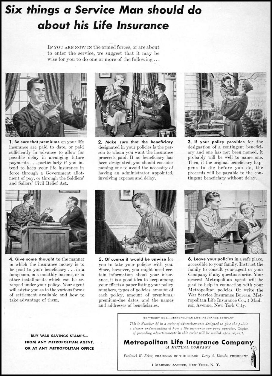 LIFE INSURANCE
TIME
11/02/1942
p. 5