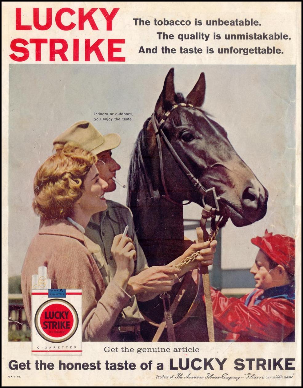 LUCKY STRIKE CIGARETTES
SATURDAY EVENING POST
08/15/1959
BACK COVER